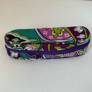 Vera Bradley glasses holder purple and green